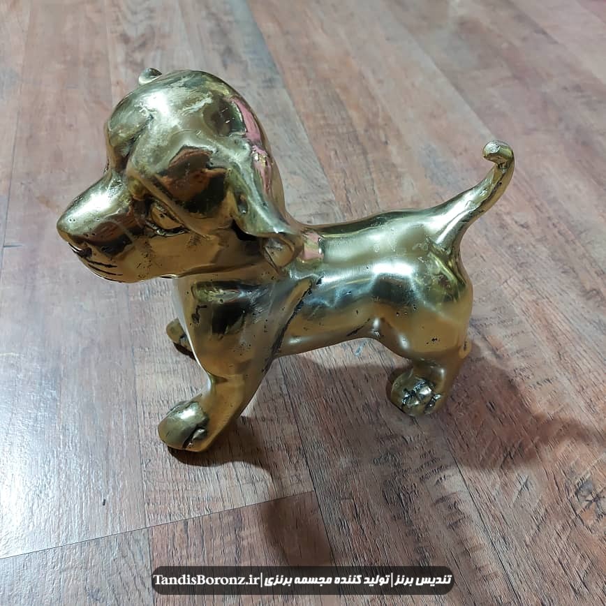 مجسمه توله سگ برنزی